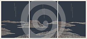 abstract andscape on black background